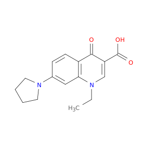 3-Quinolinecarboxylic acid, 1-ethyl-1,4-dihydro-4-oxo-7-(1-pyrrolidinyl)-