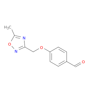4-[(5-Methyl-1,2,4-oxadiazol-3-yl)methoxy]benzaldehyde