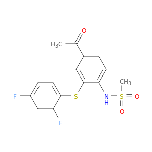 Methanesulfonamide, N-[4-acetyl-2-[(2,4-difluorophenyl)thio]phenyl]-