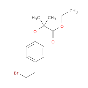 Propanoic acid, 2-[4-(2-bromoethyl)phenoxy]-2-methyl-, ethyl ester
