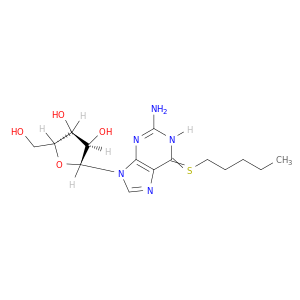 Guanosine, 6-S-pentyl-6-thio-