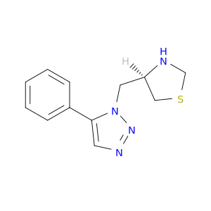 1H-1,2,3-Triazole, 5-phenyl-1-[(4R)-4-thiazolidinylmethyl]-