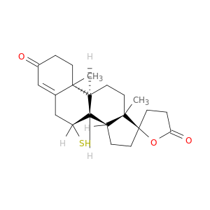 (7r,8r,9s,10r,13s,14s,17r)-10,13-dimethyl-7-sulfanyl-1,6,7,8,9,10,11,12,13,14,15,16-dodecahydro-3'h-spiro[cyclopenta[a]phenanthrene-17,2'-furan]-3,5'(2h,4'h)-dione