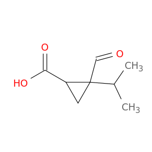 Cyclopropanecarboxylicacid, 2-formyl-2-(1-methylethyl)-
