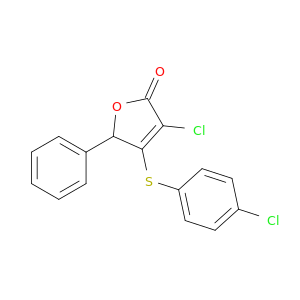 2(5H)-Furanone, 3-chloro-4-[(4-chlorophenyl)thio]-5-phenyl-