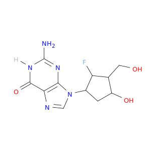 6H-Purin-6-one,2-amino-9-[2-fluoro-4-hydroxy-3-(hydroxymethyl)cyclopentyl]-1,9-dihydro-,[1S-(1a,2a,3a,4b)]- (9CI)