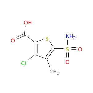 3-Chloro-4-methyl-5-sulfamoylthiophene-2-carboxylic Acid