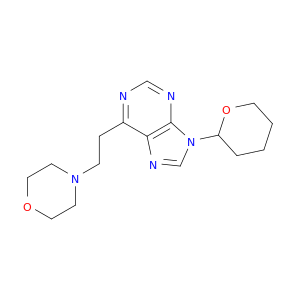 9H-Purine, 6-[2-(4-morpholinyl)ethyl]-9-(tetrahydro-2H-pyran-2-yl)-