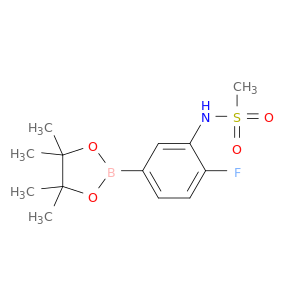 N-(2-fluoro-5-(4,4,5,5-tetramethyl-1,3,2-dioxaborolan-2-yl)phenyl)methanesulfonamide