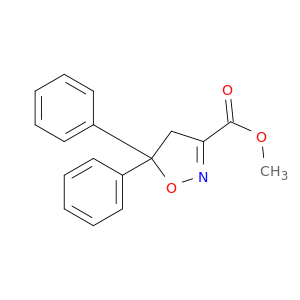 3-Isoxazolecarboxylic acid, 4,5-dihydro-5,5-diphenyl-, methyl ester