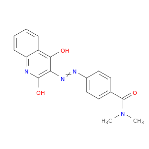 4-((2,4-DIHYDROXY-3-QUINOLINYL)DIAZENYL)-N,N-DIMETHYLBENZAMIDE