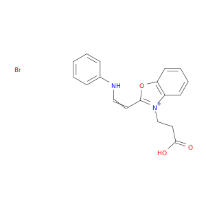 苯并嗪,3-(2-羧乙基)-2-[2-(苯基氨基)乙烯基]-,溴(1：1)