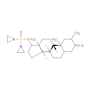 Androstan-3-one,17-[[bis(1-aziridinylphosphinyl]oxy]-2-methyl-, (2a,5a,17b)- (9CI)