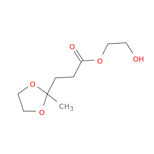 1,3-Dioxolane-2-propanoic acid, 2-methyl-, 2-hydroxyethyl ester