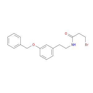 Propanamide, 3-bromo-N-[2-[3-(phenylmethoxy)phenyl]ethyl]-
