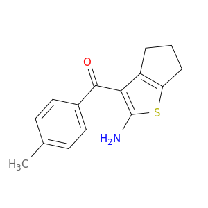 Methanone,(2-amino-5,6-dihydro-4H-cyclopenta[b]thien-3-yl)(4-methylphenyl)-