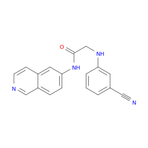 Acetamide, 2-[(3-cyanophenyl)amino]-N-6-isoquinolinyl-