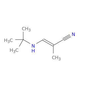 2-Propenenitrile, 3-[(1,1-dimethylethyl)amino]-2-methyl-, (E)-