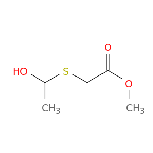 Acetic acid, [(1-hydroxyethyl)thio]-, methyl ester