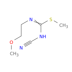 Carbamimidothioic acid, N-cyano-N'-(2-methoxyethyl)-, methyl ester