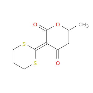 2H-Pyran-2,4(3H)-dione, 3-(1,3-dithian-2-ylidene)dihydro-6-methyl-