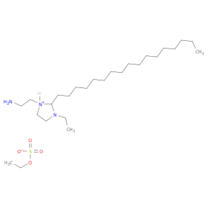 1H-咪唑鎓,1-(2-氨基乙基)-3-乙基-2-庚二烯基-4,5-二氢-,硫酸乙酯