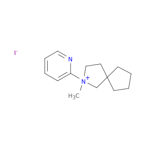 2-Azoniaspiro[4.4]nonane, 2-methyl-2-(2-pyridinyl)-, iodide