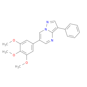 Pyrazolo[1,5-a]pyrimidine,3-phenyl-6-(3,4,5-trimethoxyphenyl)-