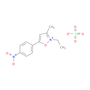 Isoxazolium, 2-ethyl-3-methyl-5-(4-nitrophenyl)-, perchlorate