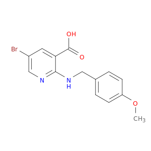 5-Bromo-2-((4-methoxybenzyl)amino)nicotinic acid
