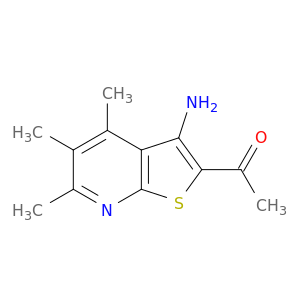 1-(3-Amino-4,5,6-trimethylthieno[2,3-b]pyridin-2-yl)ethanone
