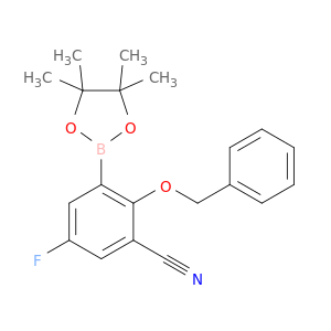 2-Benzyloxy-3-cyano-5-fluorophenylboronic acid pinacol ester