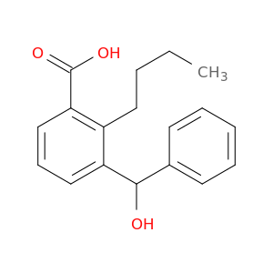 Benzoic acid, 2-butyl-3-(hydroxyphenylmethyl)-