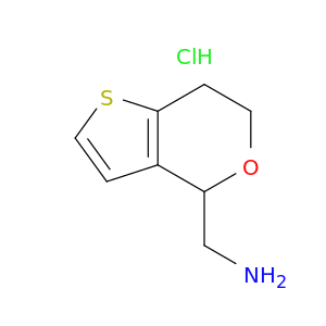 {4H,6H,7H-thieno[3,2-c]pyran-4-yl}methanamine hydrochloride