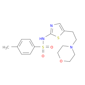 4-METHYL-N-(5-(2-(4-MORPHOLINYL)ETHYL)-THIAZOL-2-YL)BENZENESULFONAMIDE