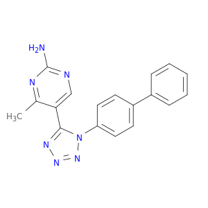 2-Pyrimidinamine, 5-(1-[1,1'-biphenyl]-4-yl-1H-tetrazol-5-yl)-4-methyl-