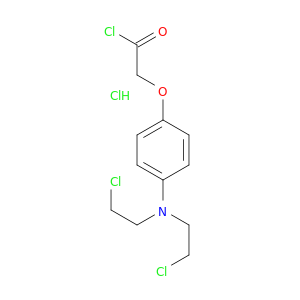 Acetyl chloride, [4-[bis(2-chloroethyl)amino]phenoxy]-, hydrochloride