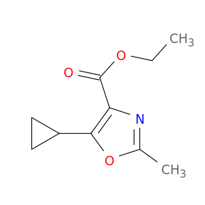 4-Oxazolecarboxylic acid, 5-cyclopropyl-2-methyl-, ethyl ester