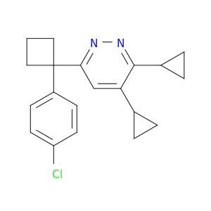 Pyridazine, 6-[1-(4-chlorophenyl)cyclobutyl]-3,4-dicyclopropyl-