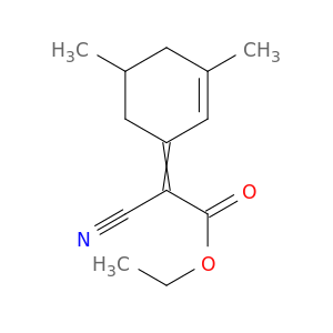Acetic acid, cyano(3,5-dimethyl-2-cyclohexen-1-ylidene)-, ethyl ester