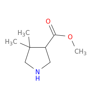 3-吡咯烷羧酸,4,4-二甲基-,甲酯