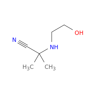 2-[(2-hydroxyethyl)amino]-2-methylpropanenitrile