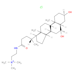 Ethanaminium, 2-[[(3a,5b,6a)-3,6-dihydroxy-24-oxocholan-24-yl]amino]-N,N,N-trimethyl-, chloride (9CI)