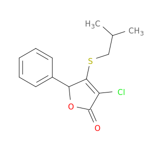 2(5H)-Furanone, 3-chloro-4-[(2-methylpropyl)thio]-5-phenyl-
