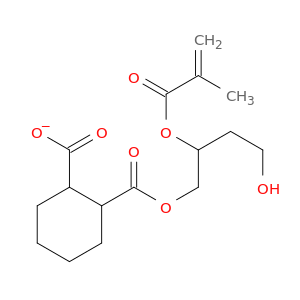 1,2-Cyclohexanedicarboxylic acid, 2-hydroxyethyl2-[(2-methyl-1-oxo-2-propenyl)oxy]ethyl ester