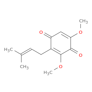 2,5-Cyclohexadiene-1,4-dione, 3,5-dimethoxy-2-(3-methyl-2-butenyl)-