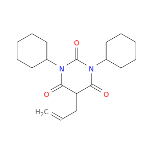2,4,6(1H,3H,5H)-Pyrimidinetrione, 5-allyl-1,3-dicyclohexyl-