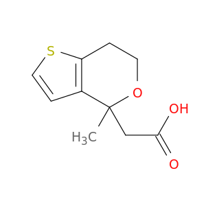 4H-Thieno[3,2-c]pyran-4-aceticacid, 6,7-dihydro-4-methyl-