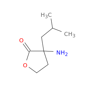 2(3H)-Furanone, 3-aminodihydro-3-(2-methylpropyl)-