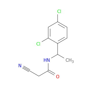 2-cyano-N-[1-(2,4-dichlorophenyl)ethyl]acetamide